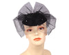 Women's Black Year round bridal formal dress church hat