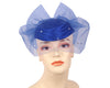 Women's Blue Year round bridal formal dress church hat