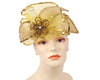 Women's Gold Year round pillbox formal dress church hat